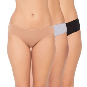 Womens Cotton Hipster Panty (Pack of 3)