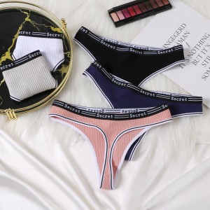 Womens Cotton Thong Sexy Low Rise G-String Briefs Ladies Girls Underwear