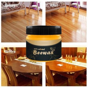 Wood Seasoning Beewax – Traditional Beeswax Polish for Wood & Furniture, All-Purpose Beewax for Wood Cleaner and Polish Wipes – Non Toxic for Furnitur