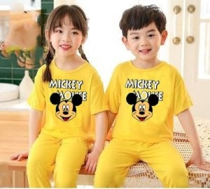 yellow night suit for kids