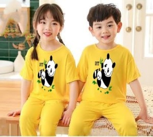 yellow night suit for kids