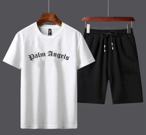 White palm Angle printed gymwear t Shirt short  tracksuit for men and boys best reccomended article of summer collection