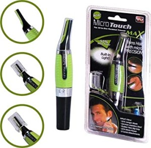 Youth Nose Hair Cutter with LED Nose and Ear Cutter, Face Body Shaver, Washable, Convenient to Carry, 3-in-1, Battery Operated, Unisex