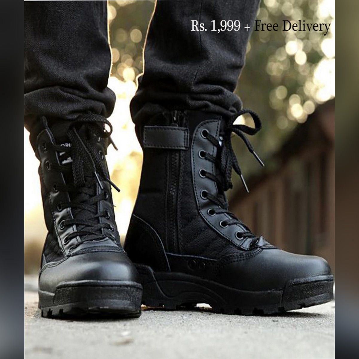 New commando delta shoes ankle long Army boots