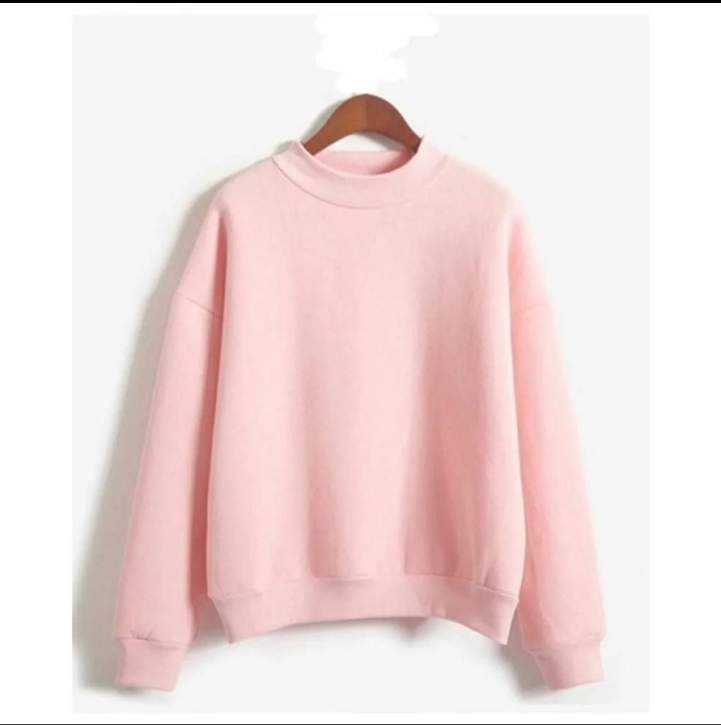 Buy PLAIN BASIC STYLISH Tag Print Thick & Fleece Fabric Rib Sweatshirt for  Winter sweatshirt Fashion Wear for Women / Girls at Lowest Price in  Pakistan