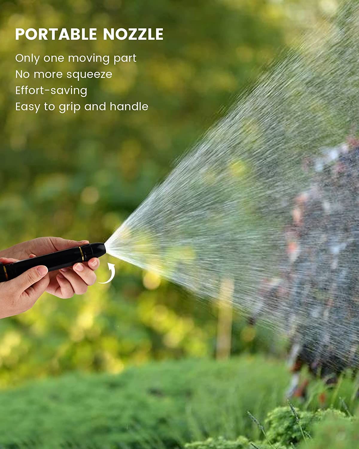 Portable Water Sprayer Nozzle Adjustable High Pressure Car Washing Garden Hose Sprinkler System Car Wash Watering Water Spray Nozzle
