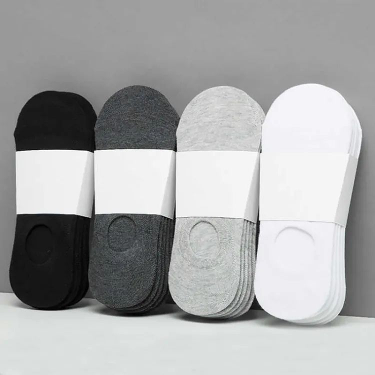 Shallow Mouth 3-pairs Solid Invisible Ankle Socks