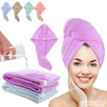 1Pack Hair Towel Wrap Fast Dry Hair Towel Super Absorbent Microfiber Coral Velvet Hair Drying Towel Quick Dry Hair Turban
