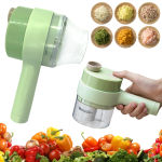 4 in 1 Handheld Electric Vegetable Cutter Set,Wireless Food Processor  Electric Food Chopper for Garlic Chili Pepper Onion Ginger Celery Meat with  Brush - Price History