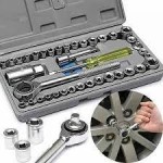 40 In 1 Wrench Tool Kit With Screwdriver And Socket Tool Box Set