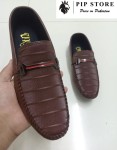 Brown Men Loafers moccasin high quality Export quality