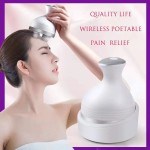 Electric Scalp Massager, Portable Rechargeable Head Massager Handheld Hair Scalp Scratcher for Full-Body Massage, Hair Growth and Stress Relax