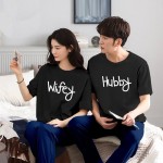 Pack of 2 Hubby & Wifey T-shirt For Couples