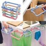 Plastic Garbage Bag Holder And Towel Stand