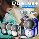 Mini-Shave Portable Electric Shaver Electric Razor for Men Pocket Size Portable Shaver USB Rechargeable Shaver for Home Car Travel