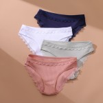 Pack of 1- Imported Best Quality Lace Trim Panties for Women/Girls