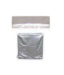 Pack of 2 - 1.5 Ton Ac Dust Cover For Indoor & Outdoor Unit - Silver