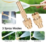 Pack of 2 Portable Water Sprayer Nozzle Adjustable High Pressure Car Washing Garden Hose Sprinkler System Car Wash Watering Water Spray Nozzle