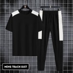 Stylish Contrast Panelling Tracksuit For Men