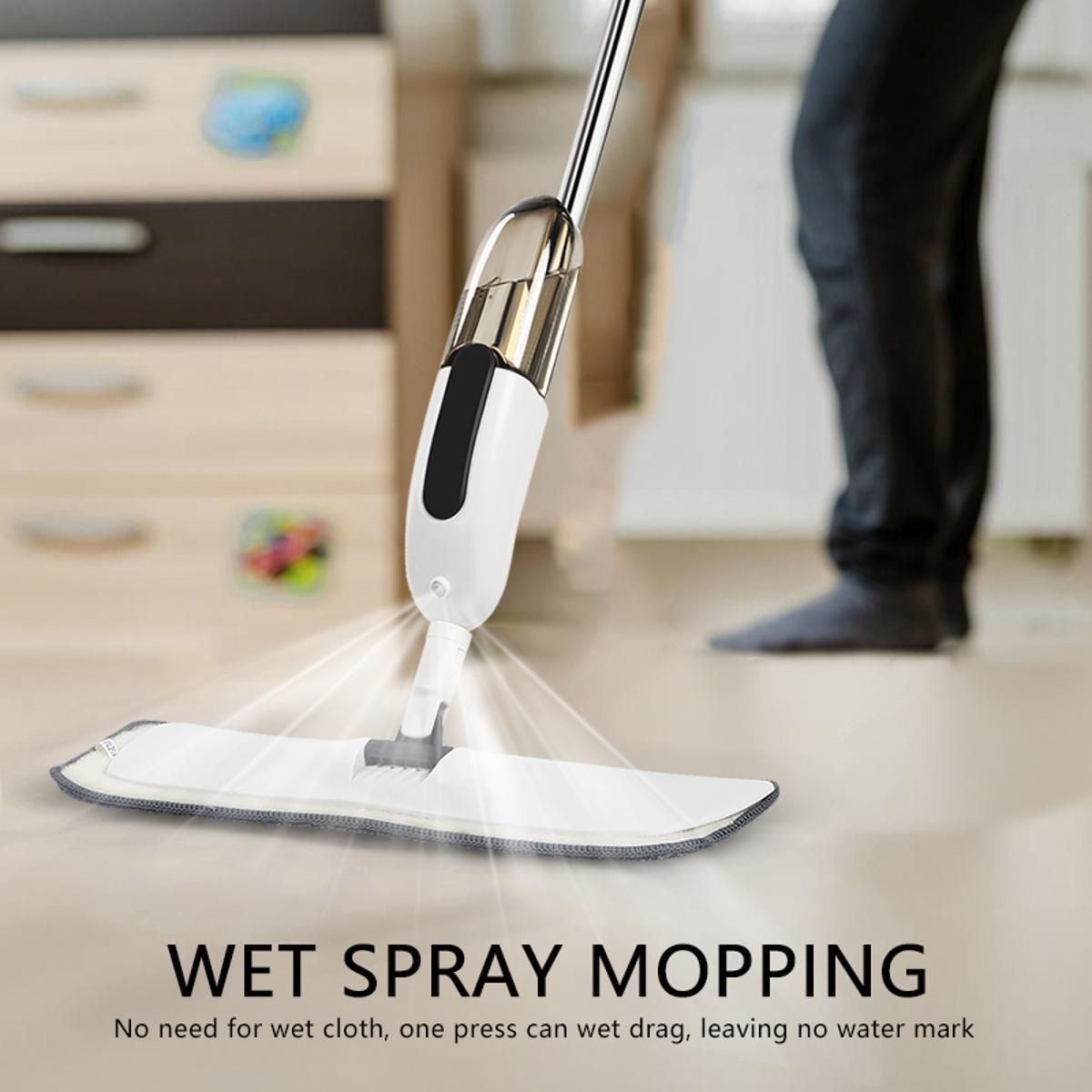 Water Spray Mop/Washable Microfiber Clean-360 Degree Multicolor