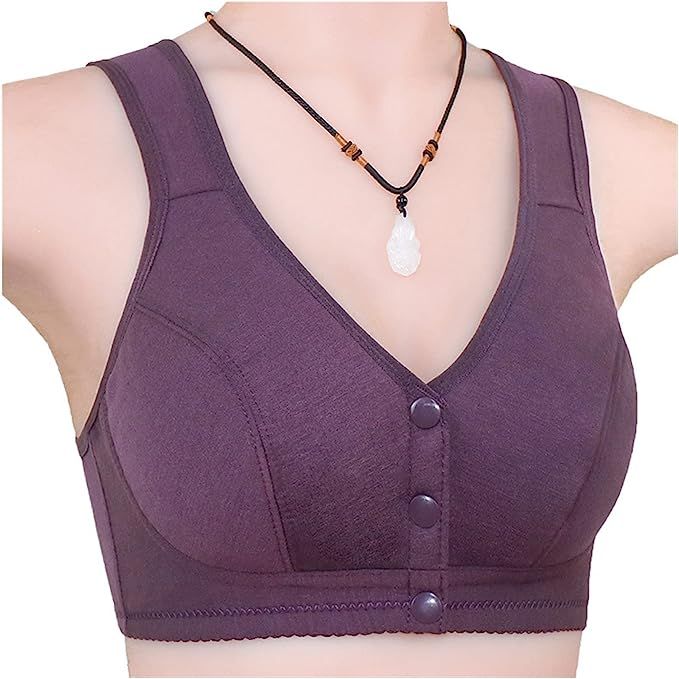 Buy Front Button Comfortable Gather Bra Breathable Thin Section