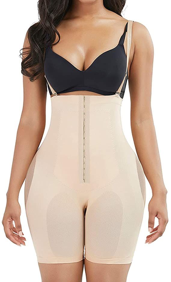 Women Bodysuit Shapewear Tummy Control Butt Lifter Thong Full Body